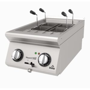 Pastakoker | 4 kurver | 5kw-230v/400v - 3fas | B40xD73xH30cm - Atalay AMP-473