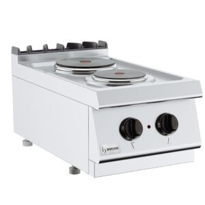 Koketopp - Elektrisk | 2x 1,75 kW | 230V-1fas | 40x60x30cm | Barossi BRS-EH-463-2P