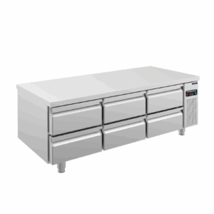Grillkjølebenk 6 skuffer | KORT TYPE | B160xD70xH60cm | Frenox UGN2-SH-DZ-4D