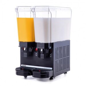Saft dispenser med røreverk| SORT | 20+20liter | B336XD525XH665mm - Samixir 40.MMB