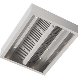 Ventilasjonshette midt stilt med V-filter – Belysning – Tilluftskanal | ØY MODELL | B400xD200xH50cm – 941513