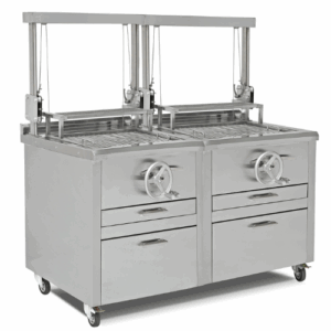 Kullgrill med heis | B160xD75xH155cm – Empero EMP.BTG.03