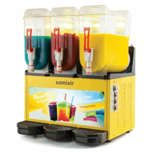 Slushmaskin | GUL | 3x12liter | B59xD53xH77cm – Samixir SLUSH36YA