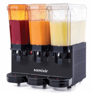 Juice dispenser trippel med røreverk | SORT | 20+20+20 liter | B545XD525XH665mm – Samixir 60.MMMB