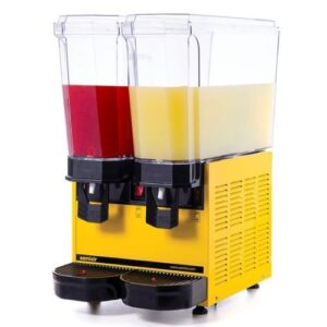Kalddrikke dispenser med røreverk| GUL | 20+20 liter | B336XD525XH665mm - Samixir 40.MMY