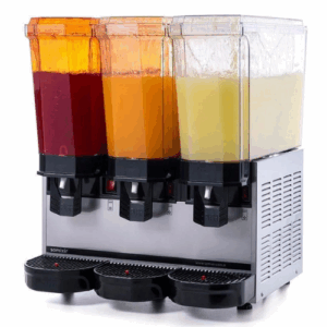 Kjøle Dispenser med røreverk trippel | INOX | 20+20+20 liter | B545XD525XH665mm – Samixir 60.MMMI